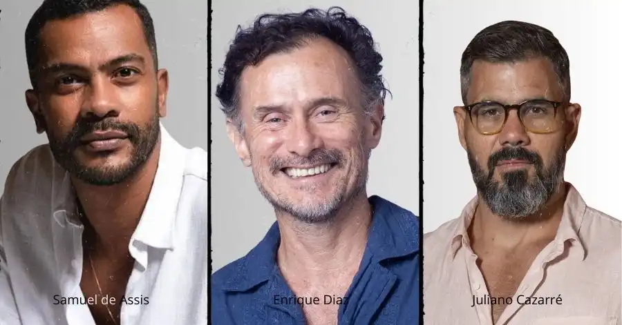 Três Graças: Elenco Completo e Tudo Sobre a Nova Novela da Globo 16 samuel de assis enrique diaz juliano cazarre 1