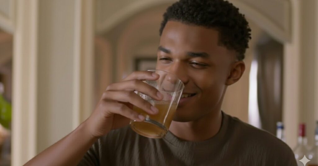 Resumo Dona de Mim 2ª Quinzena de Novembro (17/11 a 29/11) 1 samuel bebendo