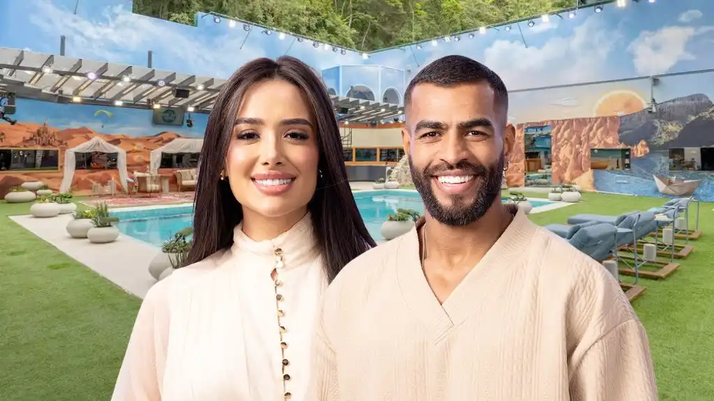 Quem vai pro BBB 26? Saiba quem entra das casas de vidro de acordo com as pesquisas 4 Centro-Oeste: Jordana e Ricardo.