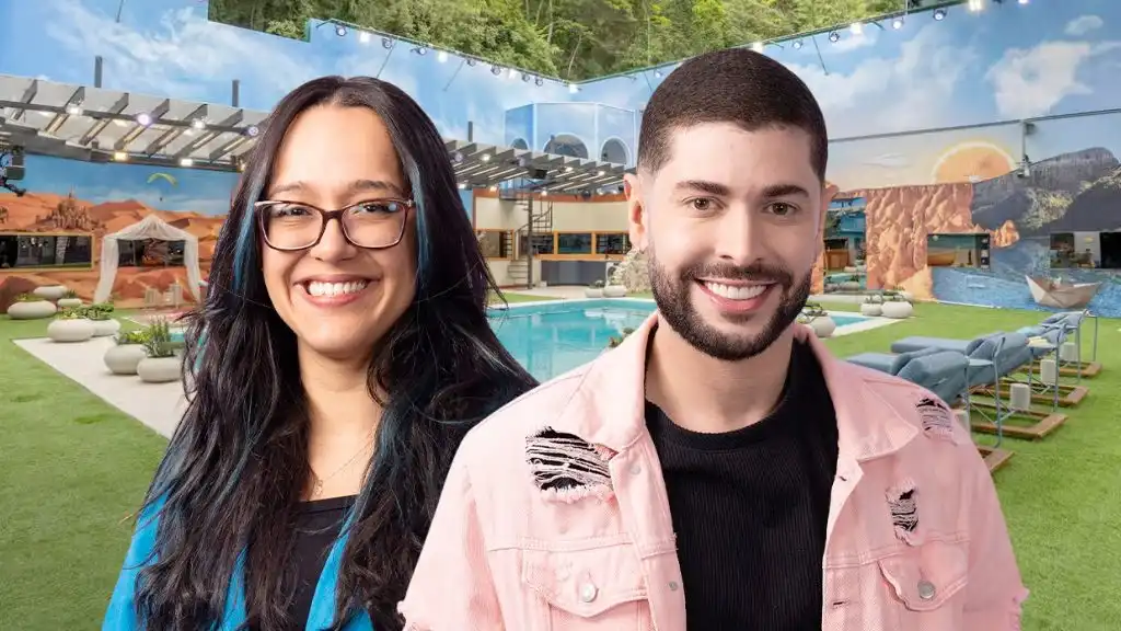 Quem vai pro BBB 26? Saiba quem entra das casas de vidro de acordo com as pesquisas 5 Nordeste: Rafaella e Marcelo.