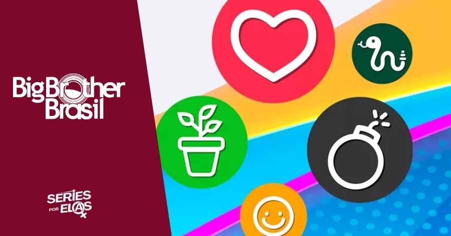 Ícones coloridos do Big Brother Brasil