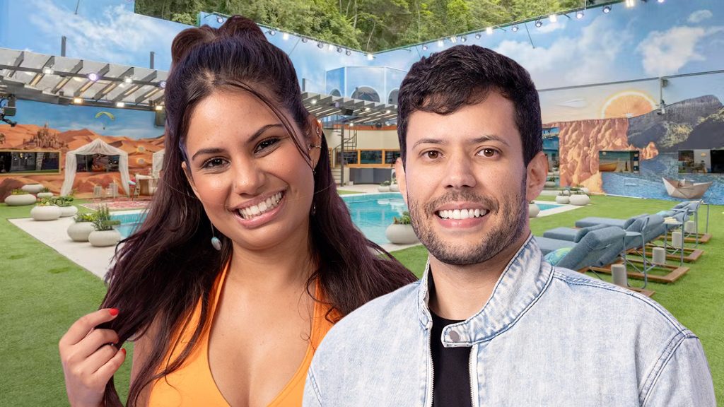 Quem vai pro BBB 26? Saiba quem entra das casas de vidro de acordo com as pesquisas 4 Sudeste: Gabriela e Marcel.