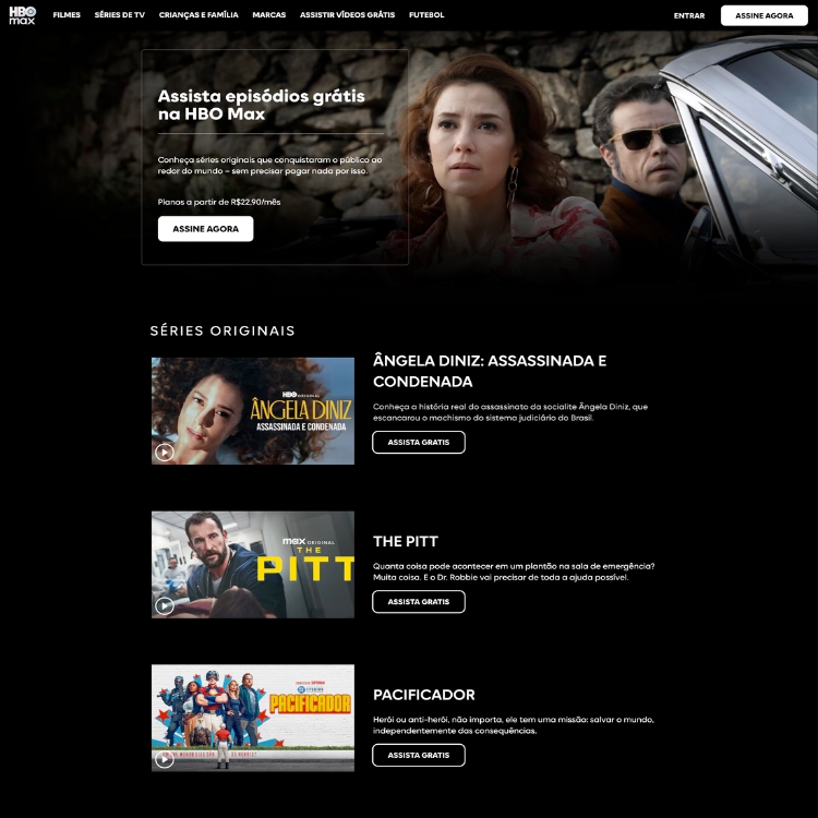 max assistir episódios grátis