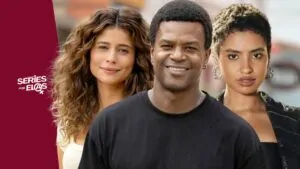 novela Coração Acelerado Agrado e Eduarda com Leandro ao centro triângulo amoroso que ameaça o feminejo.