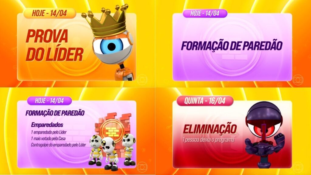 Dinâmica da Semana BBB 26 Hoje, 14/04 3 dinamica-da-semana-14-04